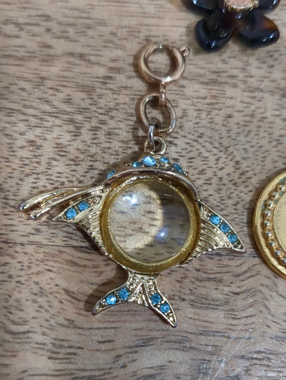 Multi Charm Bundle with Blue Floral & Tortoiseshell Accents
